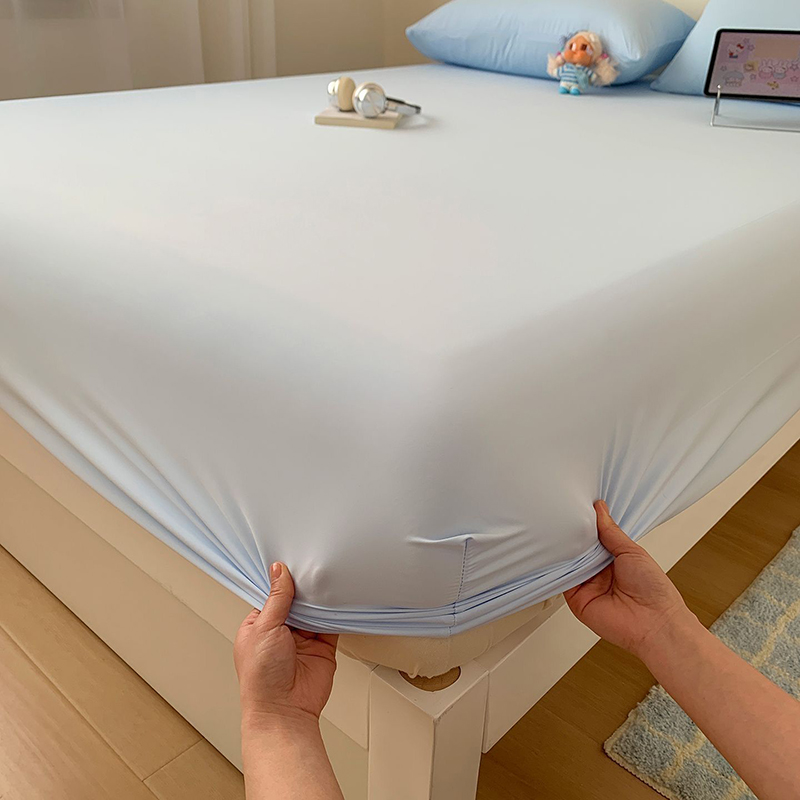 Ice Silk Cooling Fitted Sheet  - Silk Pillowcase ulasan dan harga