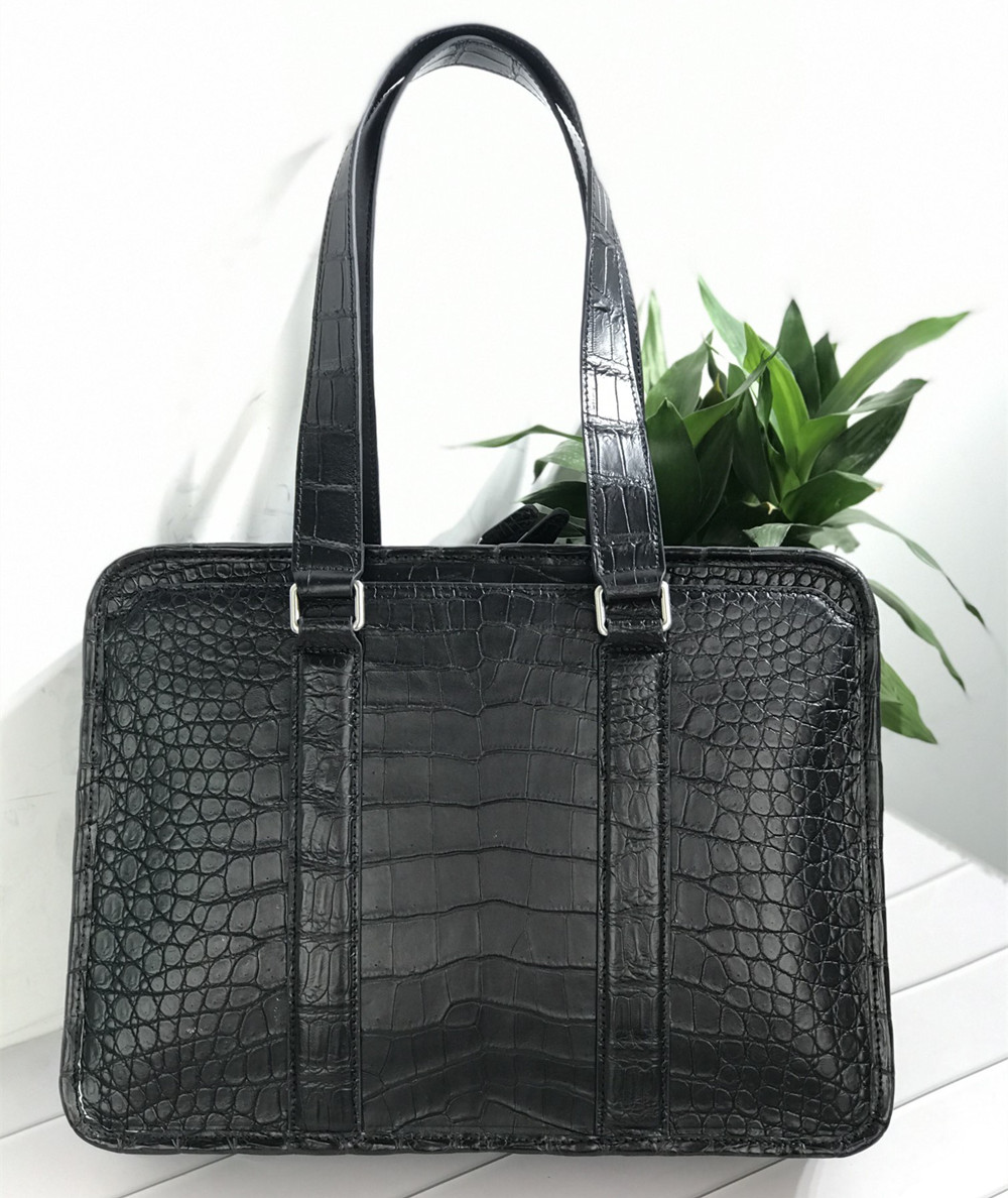 New Crocodile Leather Laptop B - Leather Briefcase ulasan dan harga