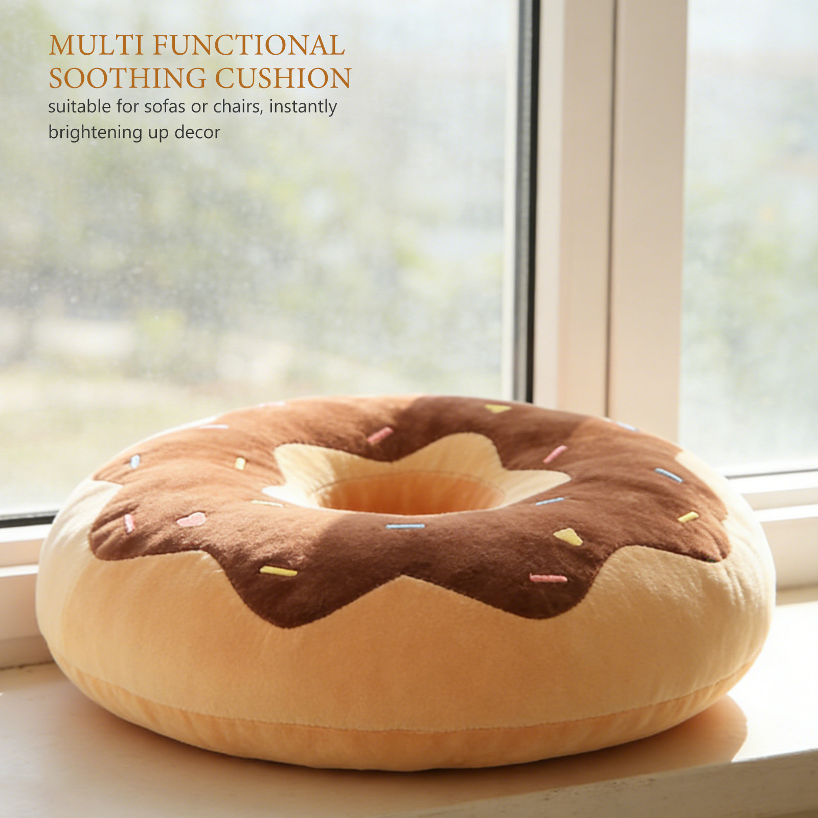 Donut Pillow Cover Decorative  - Silk Pillowcase ulasan dan harga