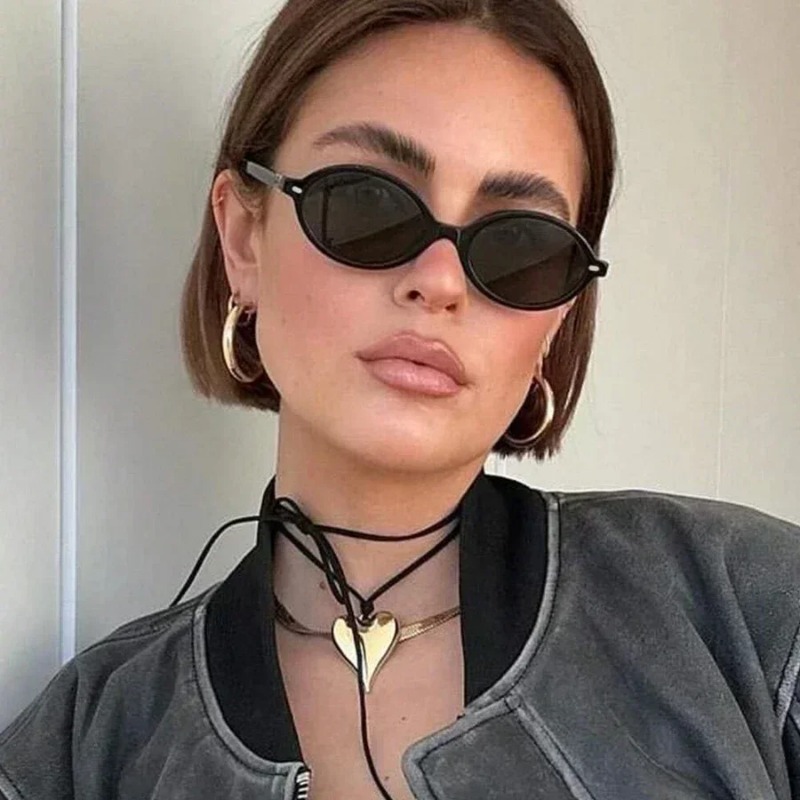 Retro Small Oval Sunglasses Wo - Sunglasses Uv400 ulasan dan harga